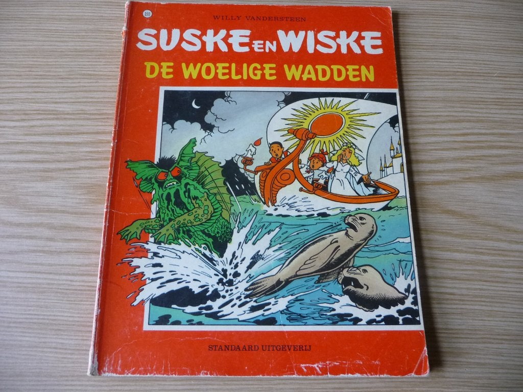 Suske & Wiske 190. De woelige wadden EERSTE DRUK €2, Boeken, Gelezen, Willy Vandersteen, Eén stripboek, Ophalen of Verzenden