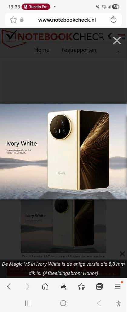 Honor magic v5, Enlèvement ou Envoi