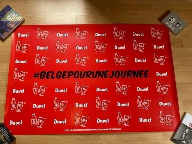 Duvel poster 3 Frankrijk, Verzamelen, Ophalen, Zo goed als nieuw, Reclamebord, Plaat of Schild, Duvel