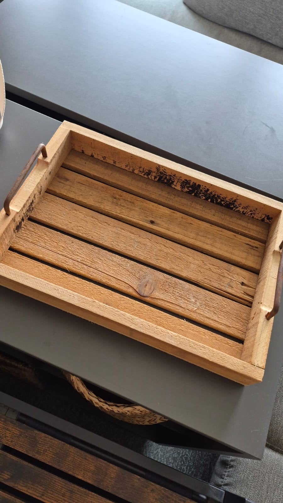 Houten dienblad, Huis en Inrichting, Woonaccessoires | Dienbladen, Ophalen, Dienblad