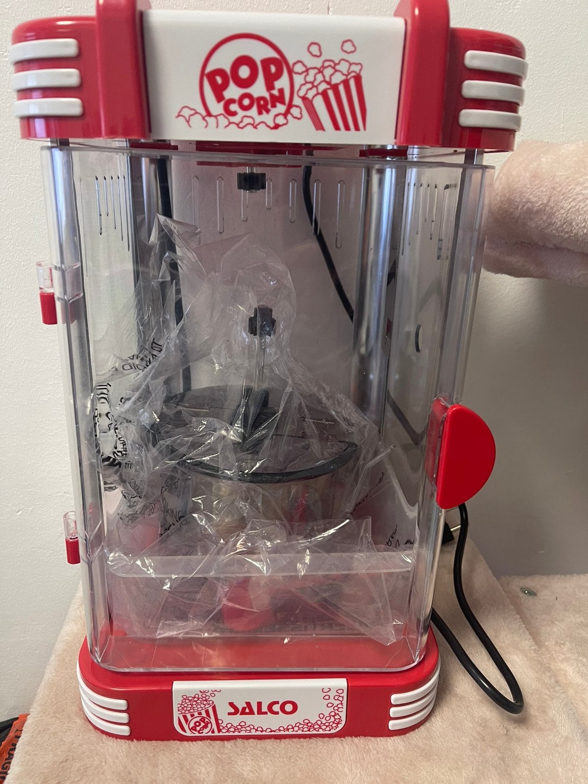 Salco Popcorn Machine Nieuw in doos, Enlèvement, Neuf, Rouge