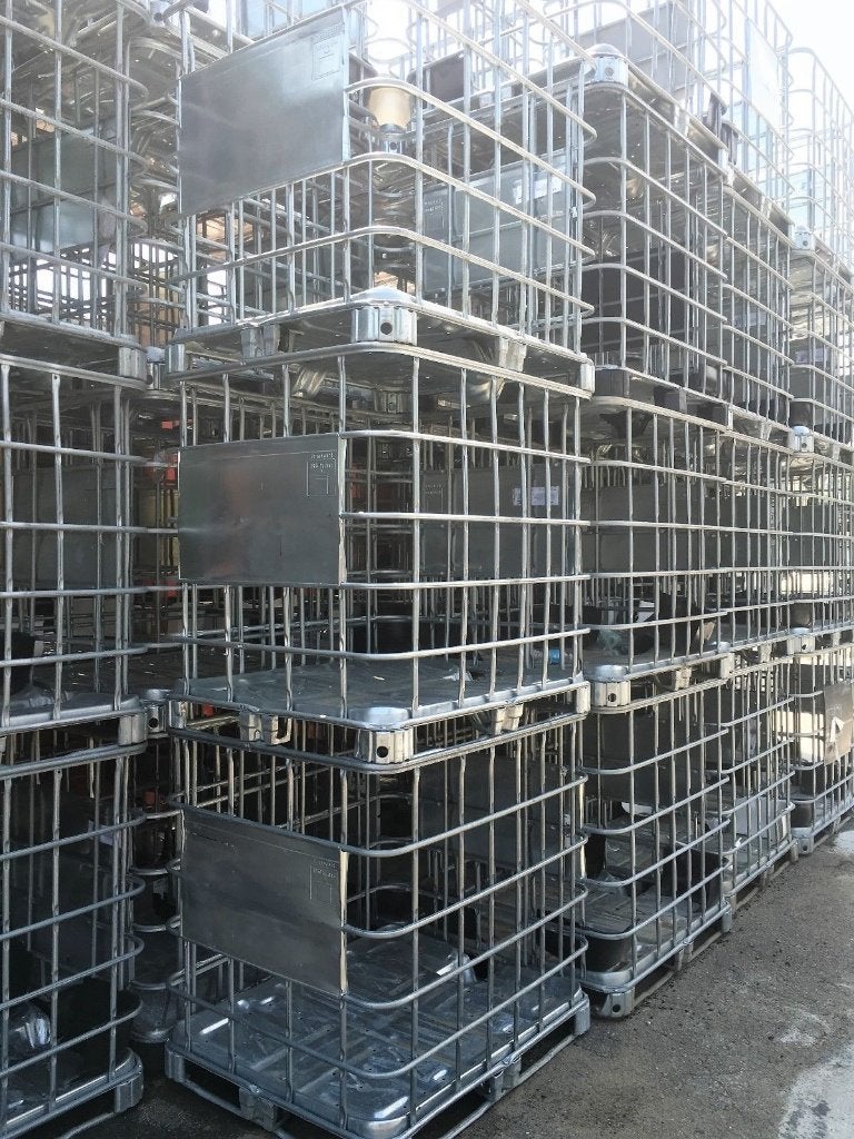 IBC kooien metaal of kunststof pallet, Enlèvement