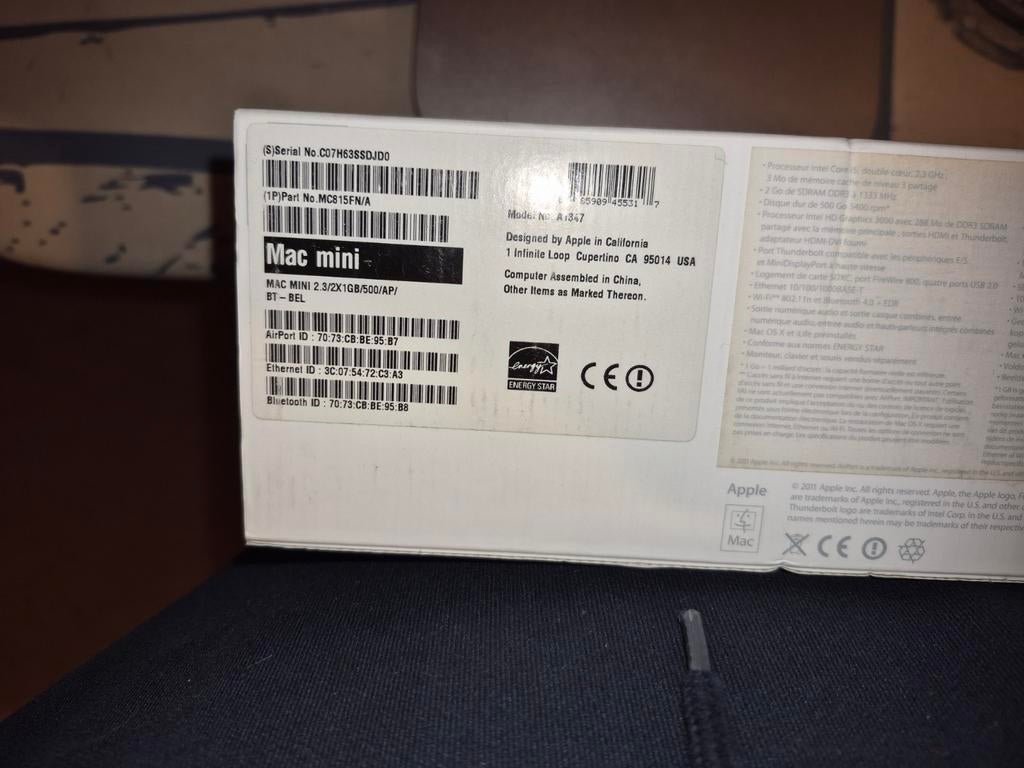 Mac mini 2012, Computers en Software, Ophalen, Intern, SSD