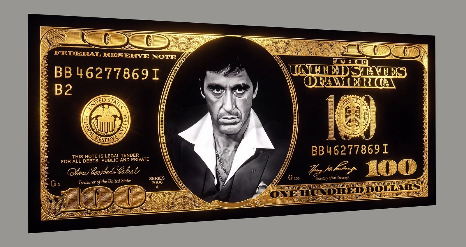 Plexiglas “Tony Montana Scarface”, Verzenden, Print