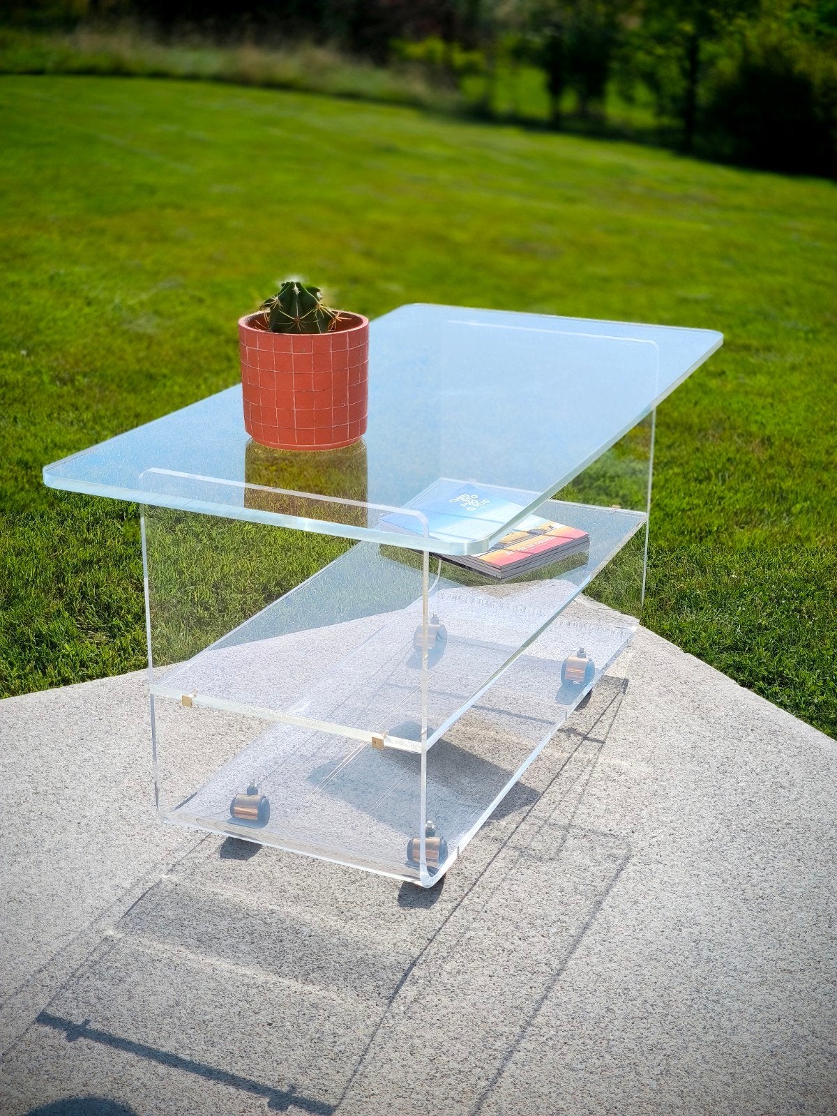 Table basse David Lange pour "les Invisibles du Marais", Maison & Meubles, 45 à 60 cm, Enlèvement, Utilisé, 75 cm ou plus