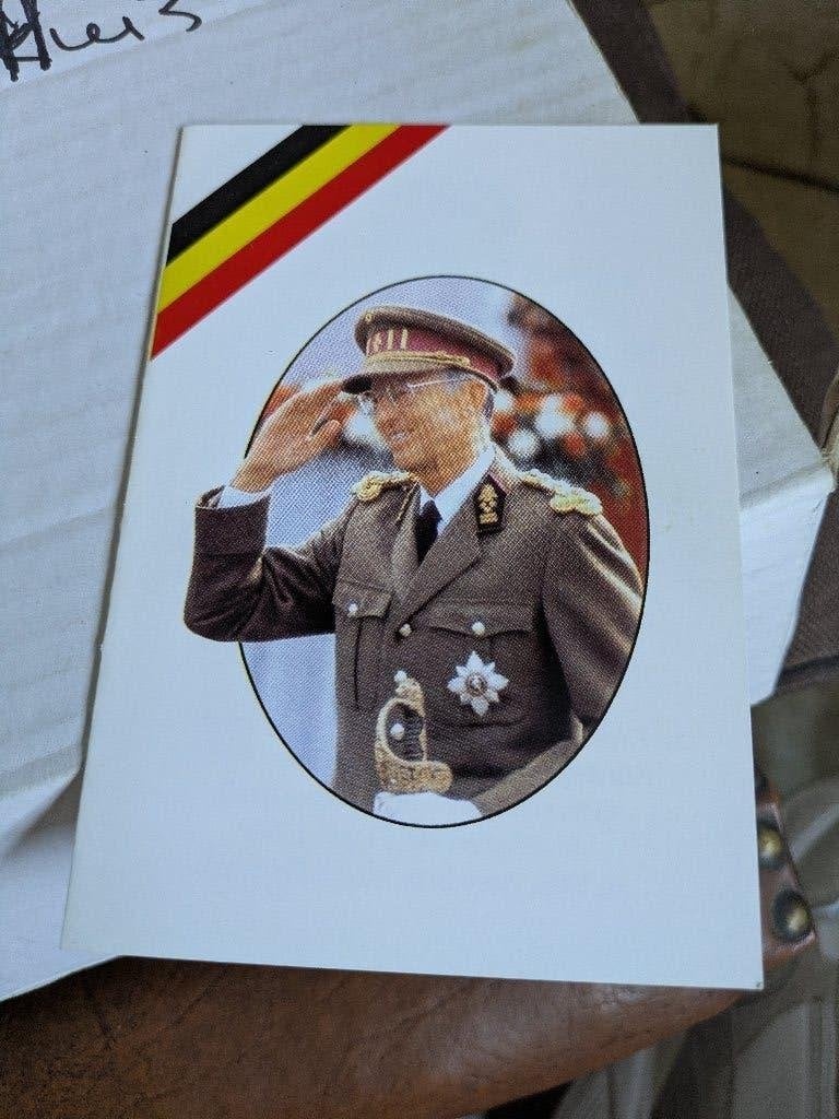 K.Boudewijn bidprentje, Verzamelen, Koningshuis en Royalty, Ophalen of Verzenden, Zo goed als nieuw, Kaart, Foto of Prent