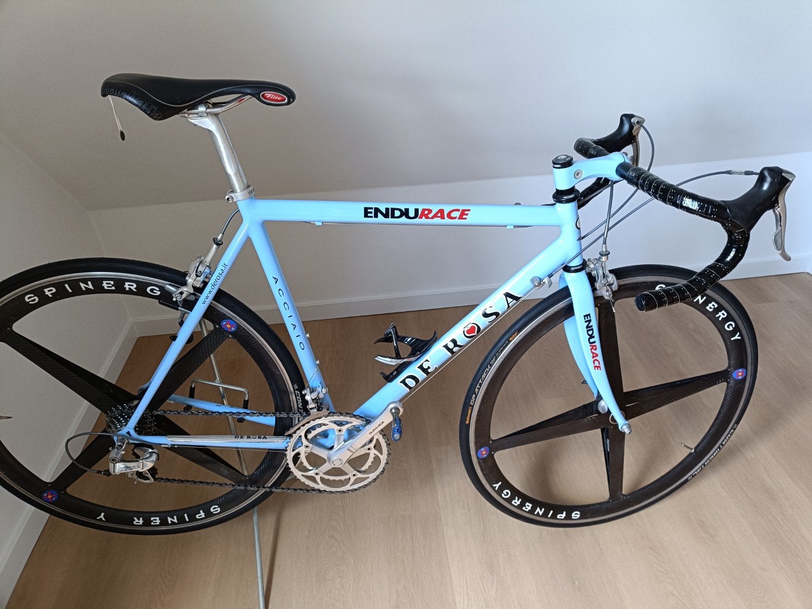 De Rosa Endurance Acciaio. Maat 54. Unieke kleur., 28 inch, Staal, Zo goed als nieuw, 15 tot 20 versnellingen