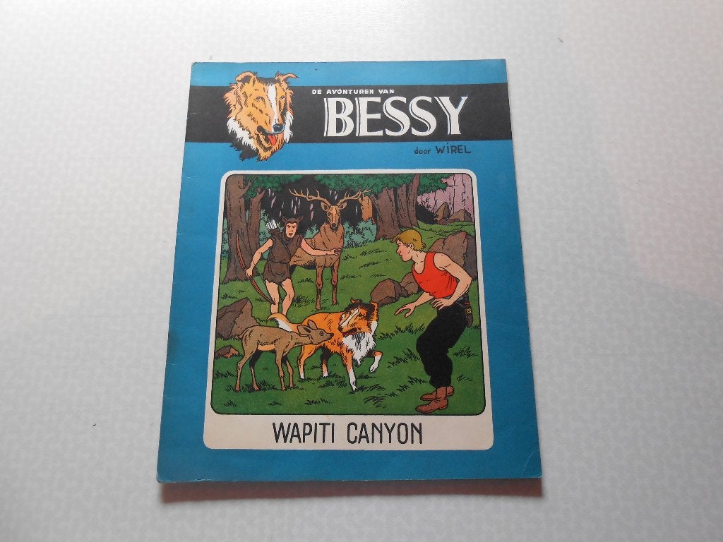 Bessy 7a Wapiti Canyon 1955 1 ste druk., Willy vandersteen, Ophalen of Verzenden, Zo goed als nieuw, Meerdere stripboeken