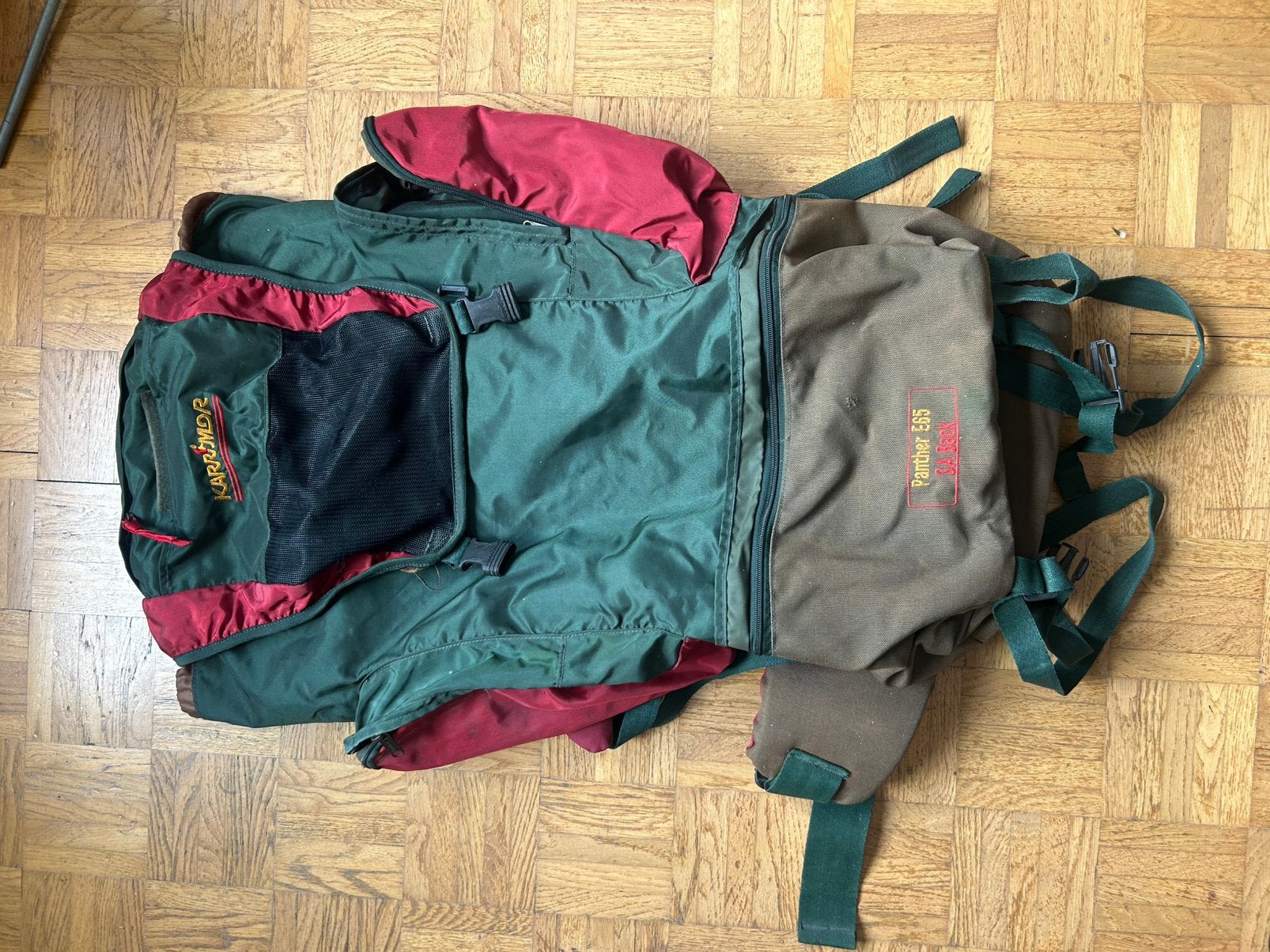 Retro trekrugzak, Ophalen, Gebruikt, Rugzak
