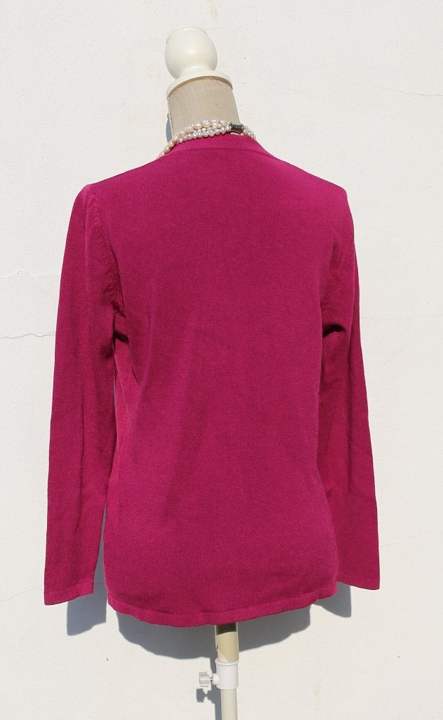 Roze wollen trui L, Kleding | Dames, Ophalen of Verzenden, Gedragen, Maat 38/40 (M), Roze
