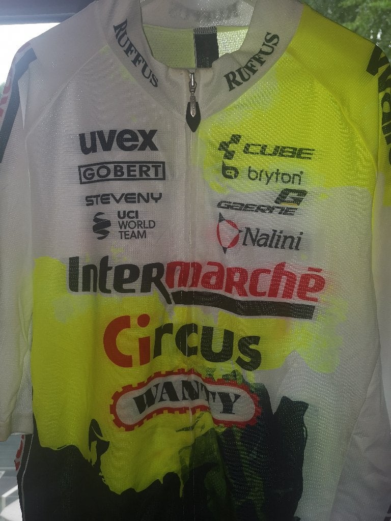 Maillot et Cuissard Vélo Wanty Intermarché, Vélos & Vélomoteurs, Vêtements d'extérieur, Enlèvement ou Envoi, Comme neuf, XL