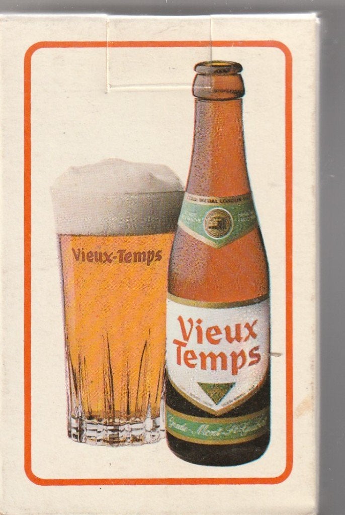 80 / BIER VIEUX TEMPS FIJNE RODE LIJN, Verzamelen, Ophalen of Verzenden, Nieuw, Speelkaart(en)