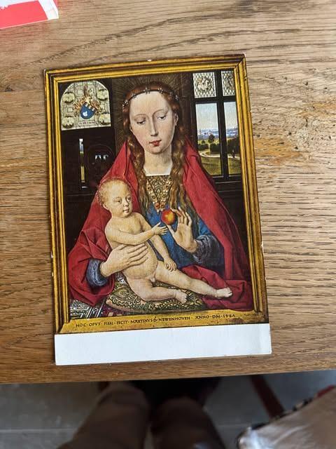 carte postale Hans Menling n 6210 la vierge la vierge, Enlèvement ou Envoi, Non affranchie, Flandre Occidentale