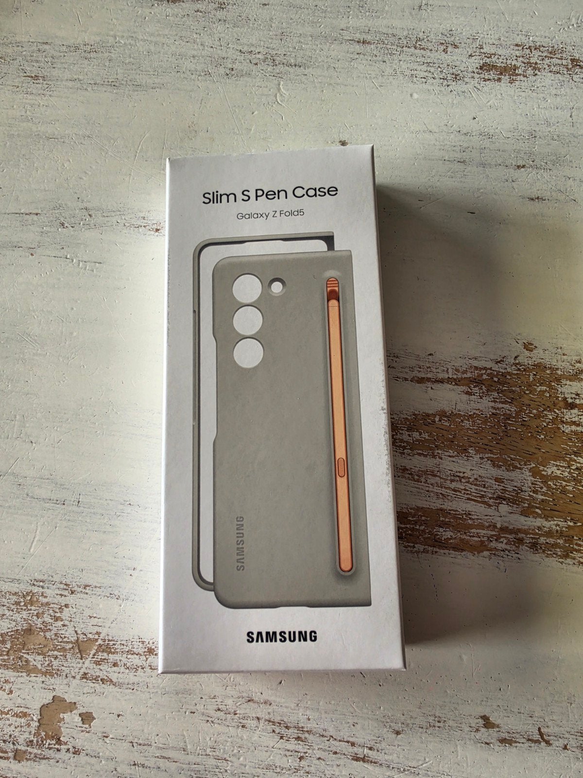 COQUE SAMSUNG Z FOLD 5 - COULEUR CREME + 1 PROTECTION ECRAN, Télécoms, Enlèvement ou Envoi, Comme neuf, Façade ou Cover