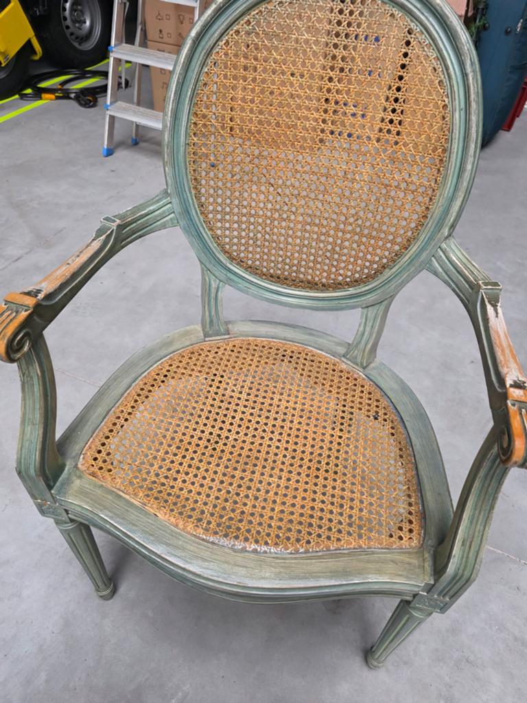 Stoelen Louis XVI, Ophalen, Louis XVI, Gebruikt, Blauw