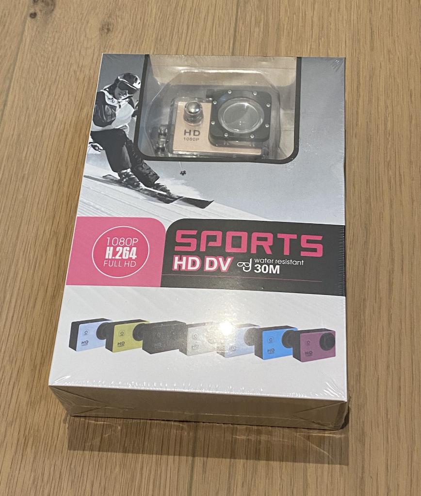 Sports HD 1080P Action Cam waterdicht, Ophalen of Verzenden, Nieuw