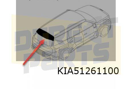 Kia EV9 (11/23-) derde remlicht (in achterspoiler) Origineel, Kia, -, Verzenden, -