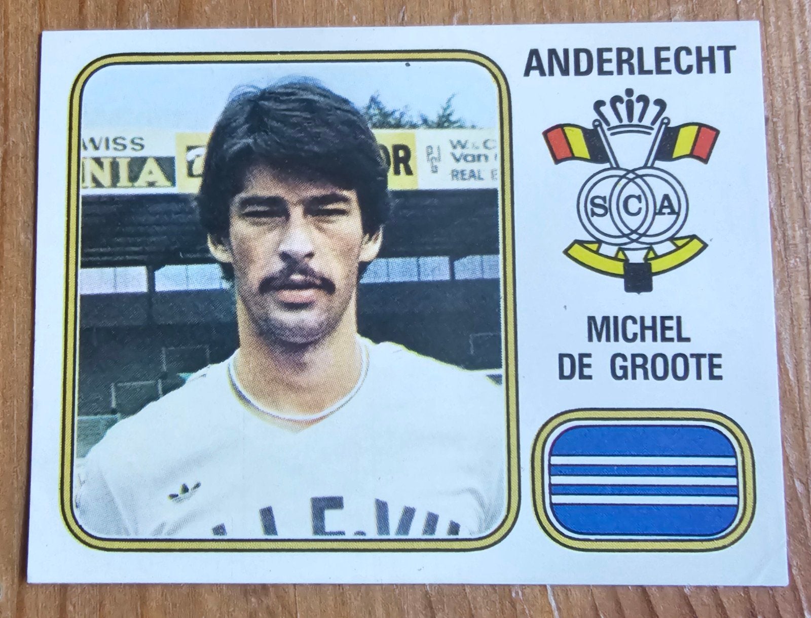 Panini Football 81 #12 Michel De Groote Anderlecht Voetbal!, Ophalen of Verzenden, Sticker
