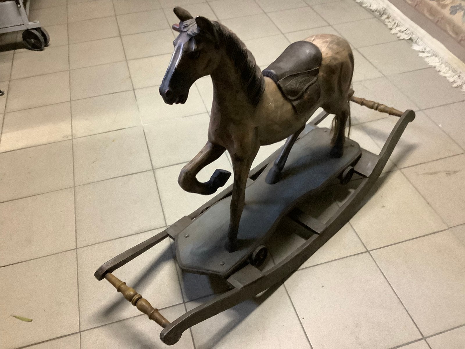 Houten schommelpaard, Antiek en Kunst, Ophalen