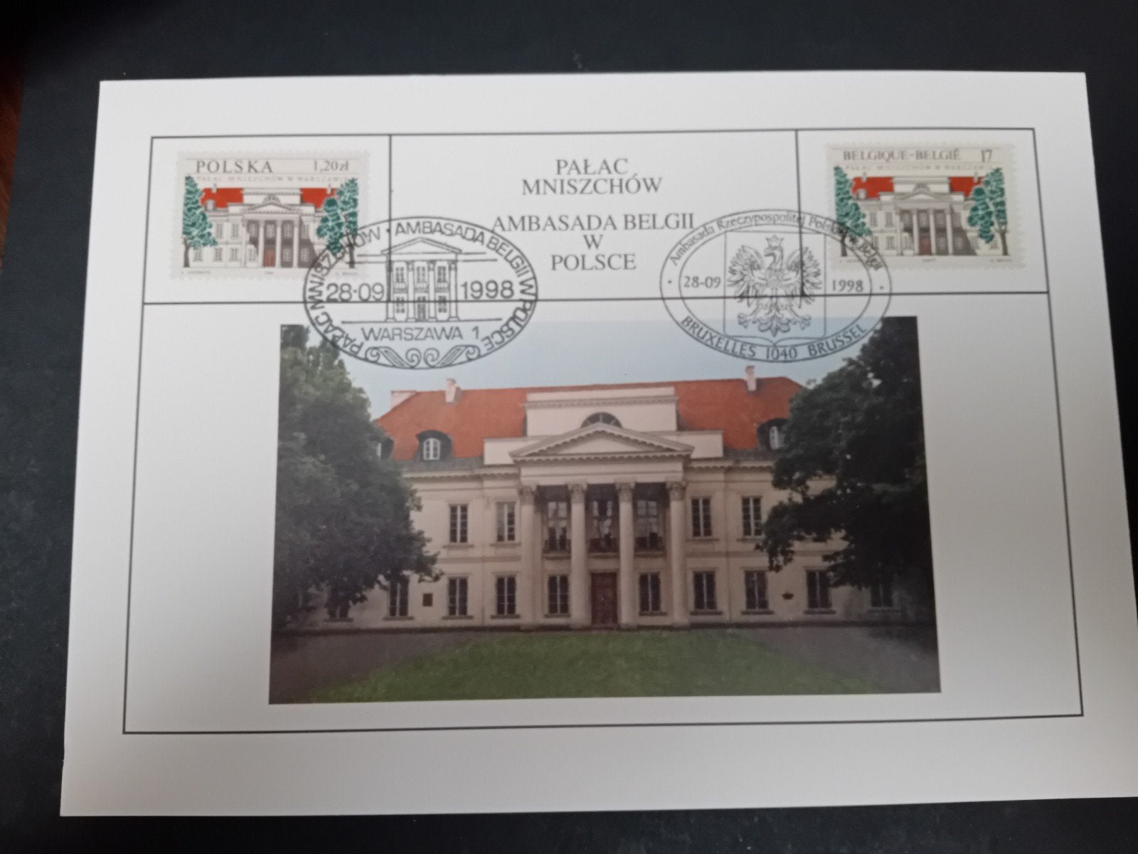 België herdenkingskaart 2782HK, Verzenden