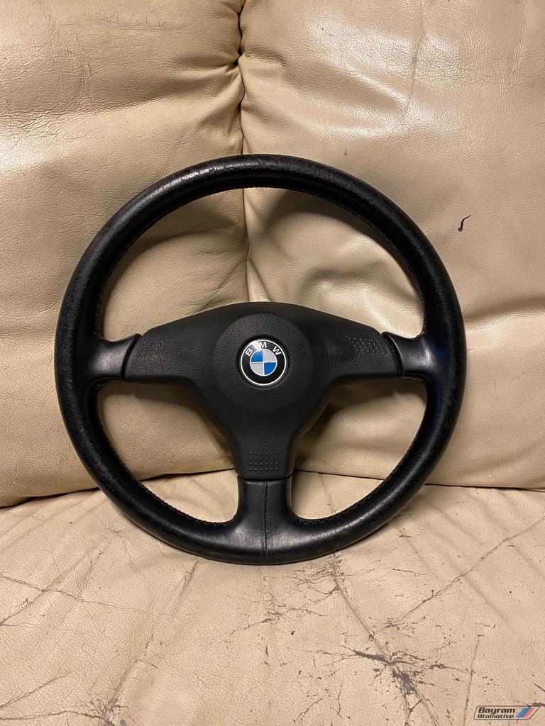 Bmw E36 zwart lederen stuur sportstuur coupe E34 E31 3-serie, -, Utilisé, -, Enlèvement ou Envoi