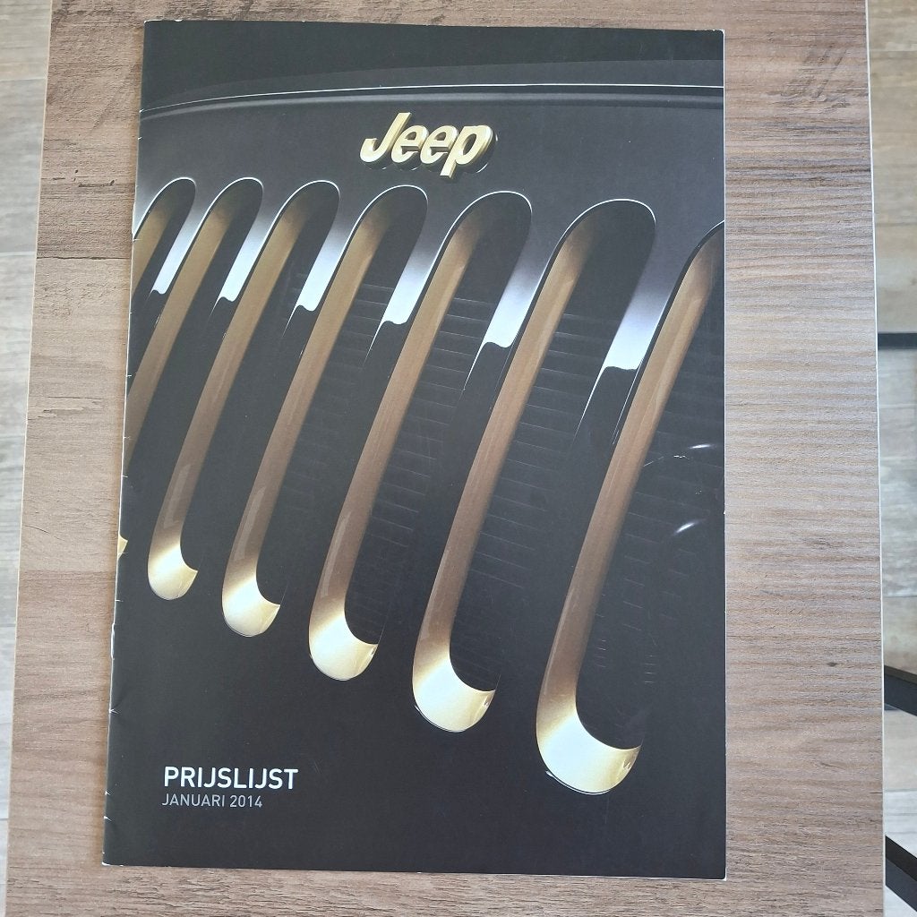 LISTE DE PRIX JEEP JANVIER 2014, Enlèvement ou Envoi, Neuf, Autres marques
