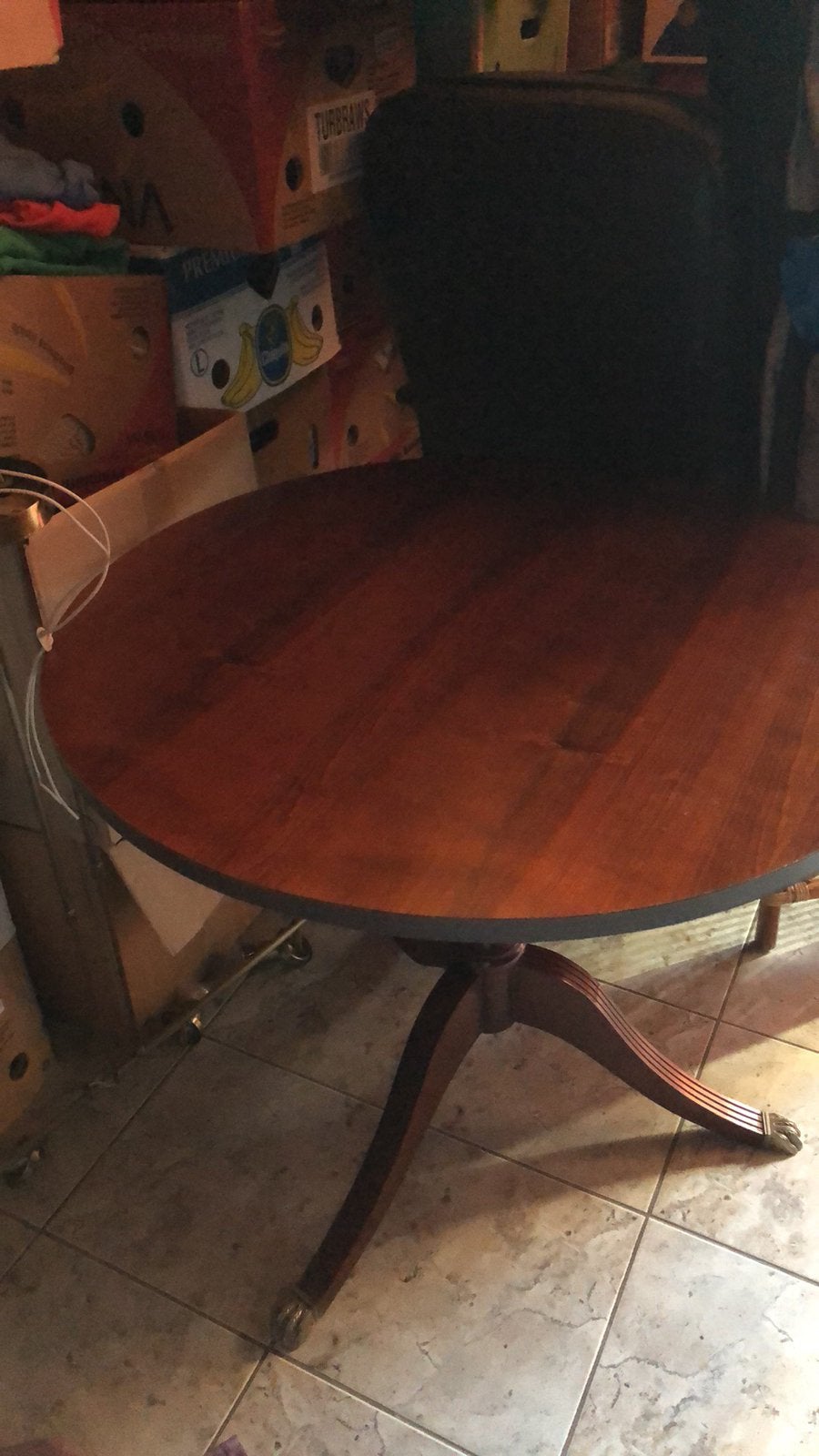 Mooie ronde tafel met zilvere pootjes, Antiek en Kunst, Ophalen
