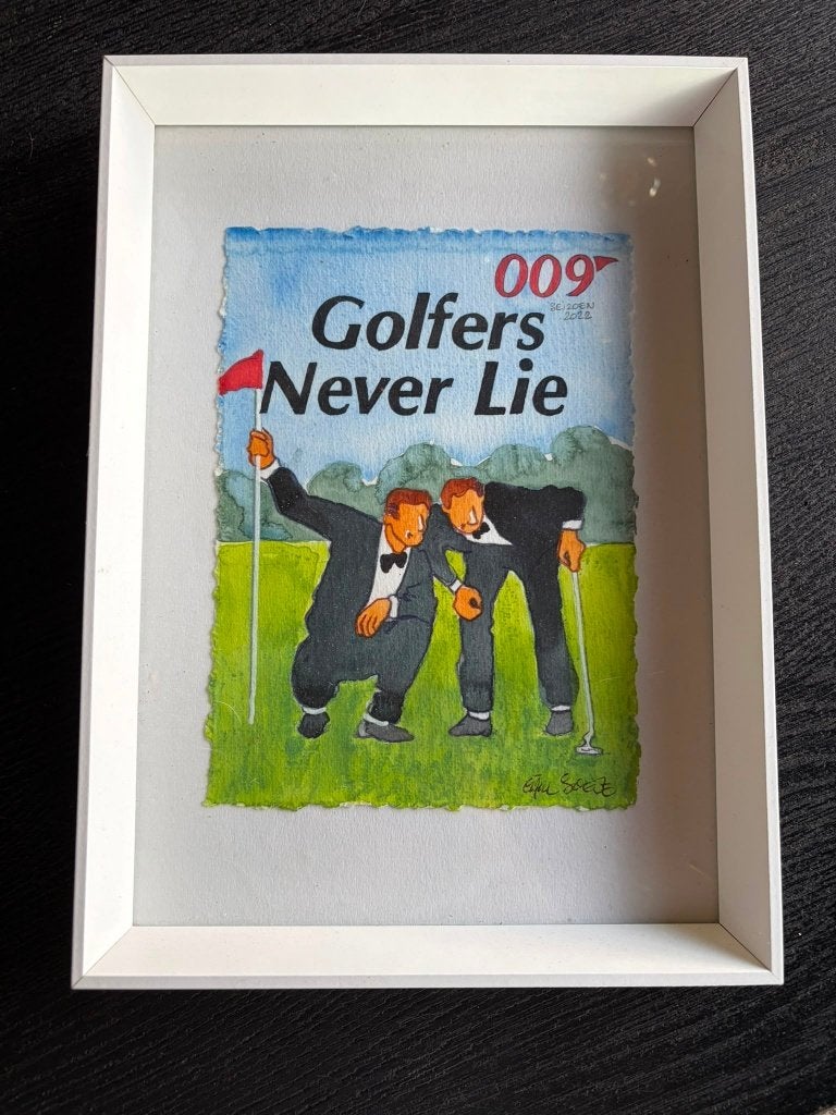 Carl Soete Golf kunstwerk, Antiquités & Art, Enlèvement ou Envoi