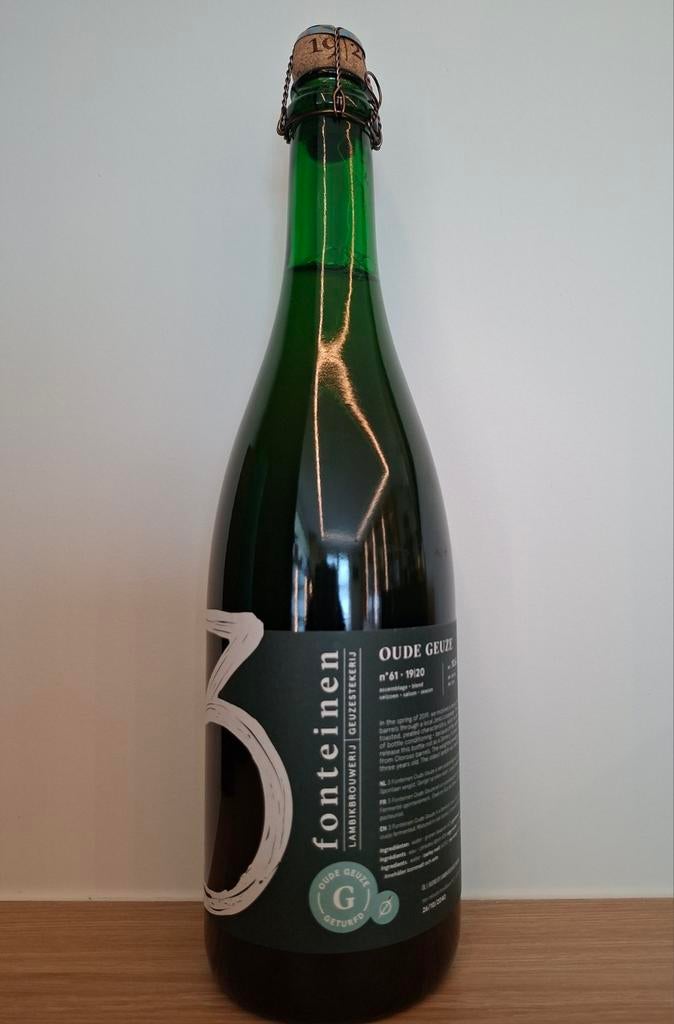3 Fonteinen Oude Geuze Geturfd 19|20 Nr 61, Collections, Marques de bière, Neuf, Bouteille(s), Autres marques, Enlèvement ou Envoi