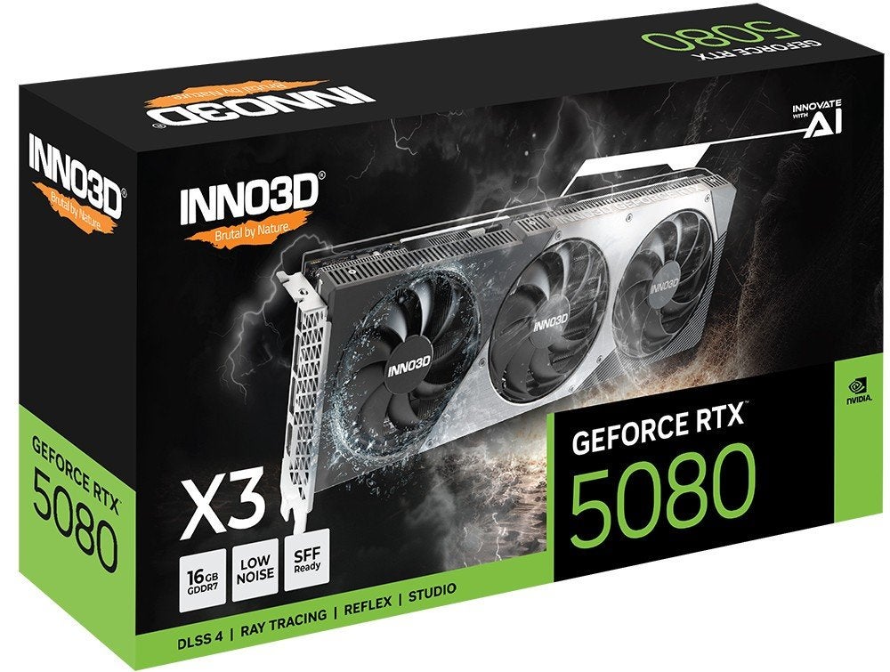 INNO3D GeForce RTX 5080 X3 16GB, Computers en Software, Ophalen, Overige soorten, Zo goed als nieuw, HDMI