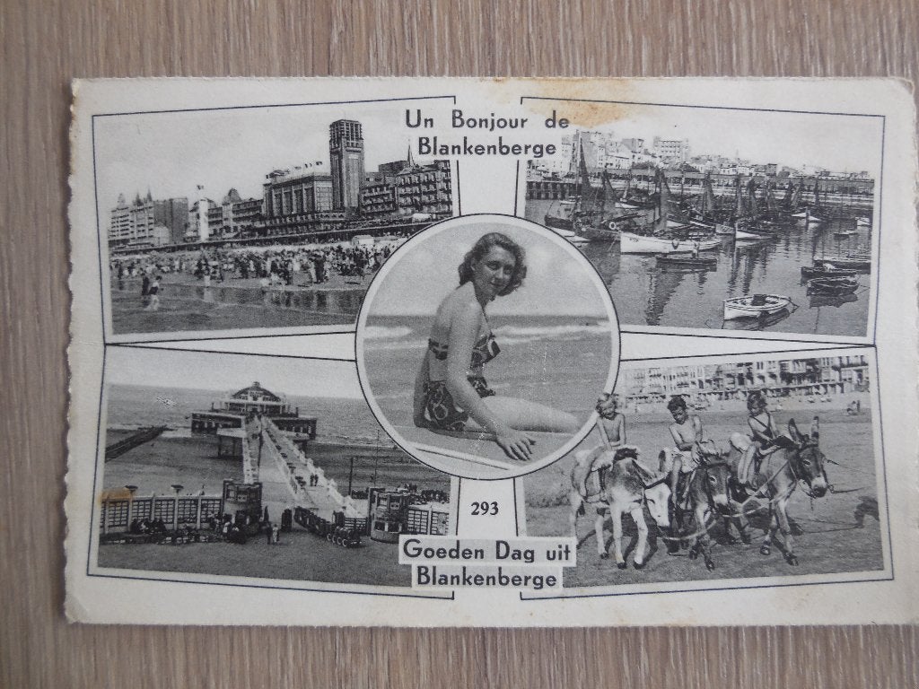 postkaart Blankenberge, Verzamelen, Ophalen of Verzenden, 1940 tot 1960, Ongelopen, West-Vlaanderen