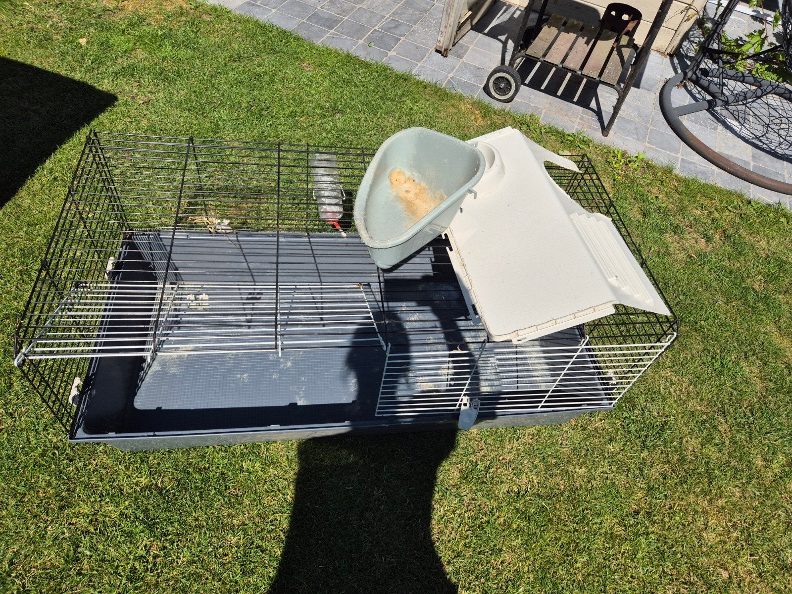 Gratis konijnenhok lengte 119cm- breedte 58cm-hoogte 49cm, Ophalen of Verzenden