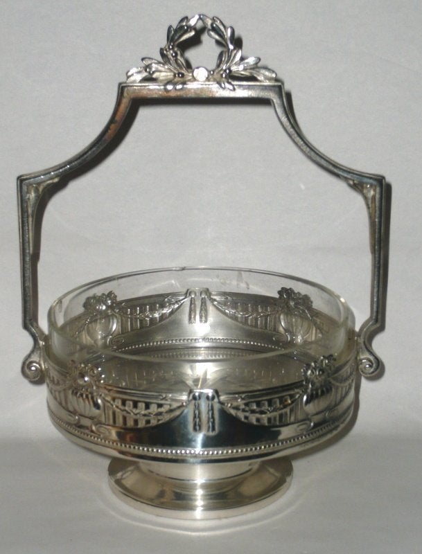 OPEN SUIKERSCHAAL VERZILVERD METAAL KAYSER, DUITSLAND C 1905, Ophalen of Verzenden, Zilver