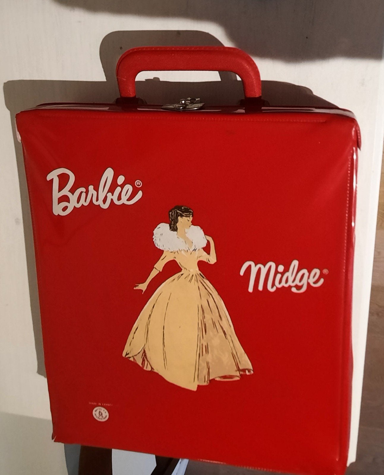 Vintage rood Barbie koffertje, Verzamelen, Ophalen of Verzenden, Gebruikt, Accessoires