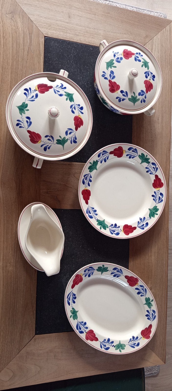 Boerenbond servies, Ophalen