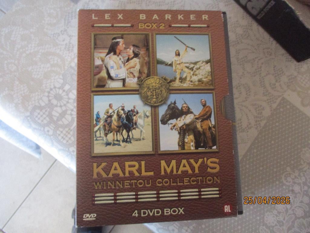 Serie DVD's Winnetou 4 stuks Karl May, Cd's en Dvd's, Vanaf 12 jaar, Ophalen of Verzenden, Zo goed als nieuw