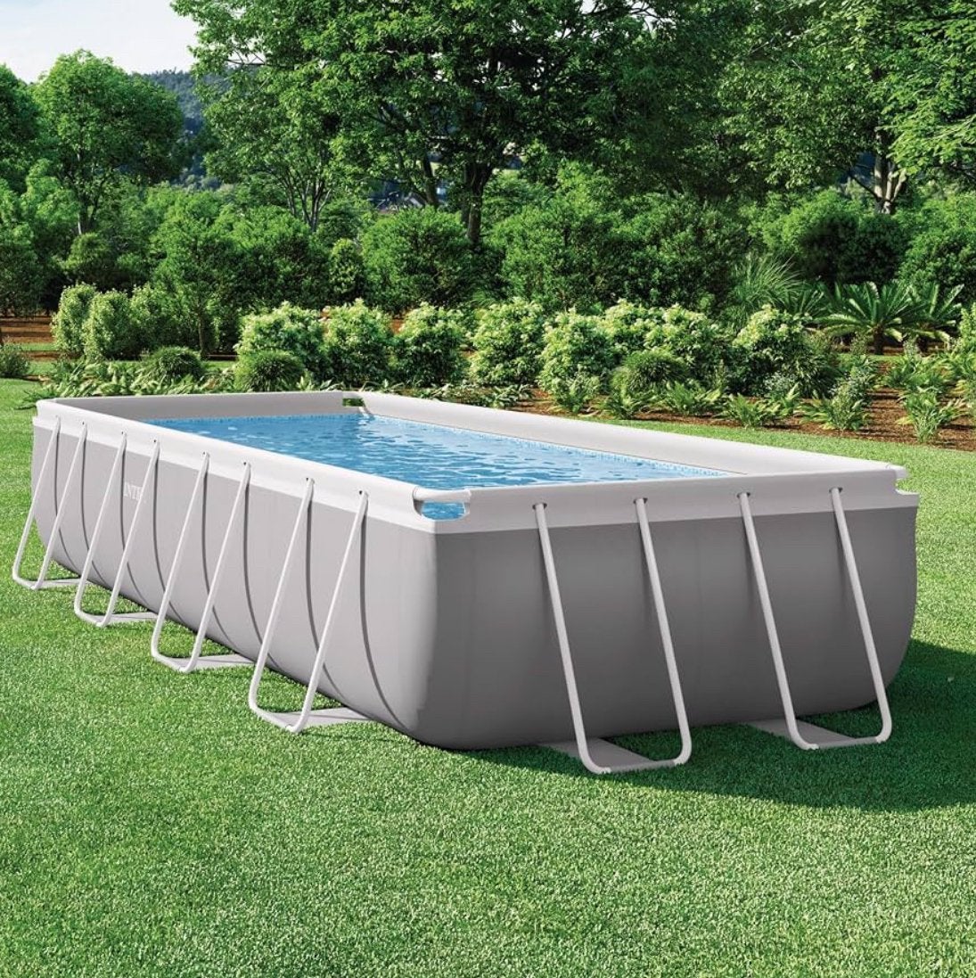 Piscine Intex 4,88m + chauffage et filtration, Enlèvement, Comme neuf, Rectangulaire