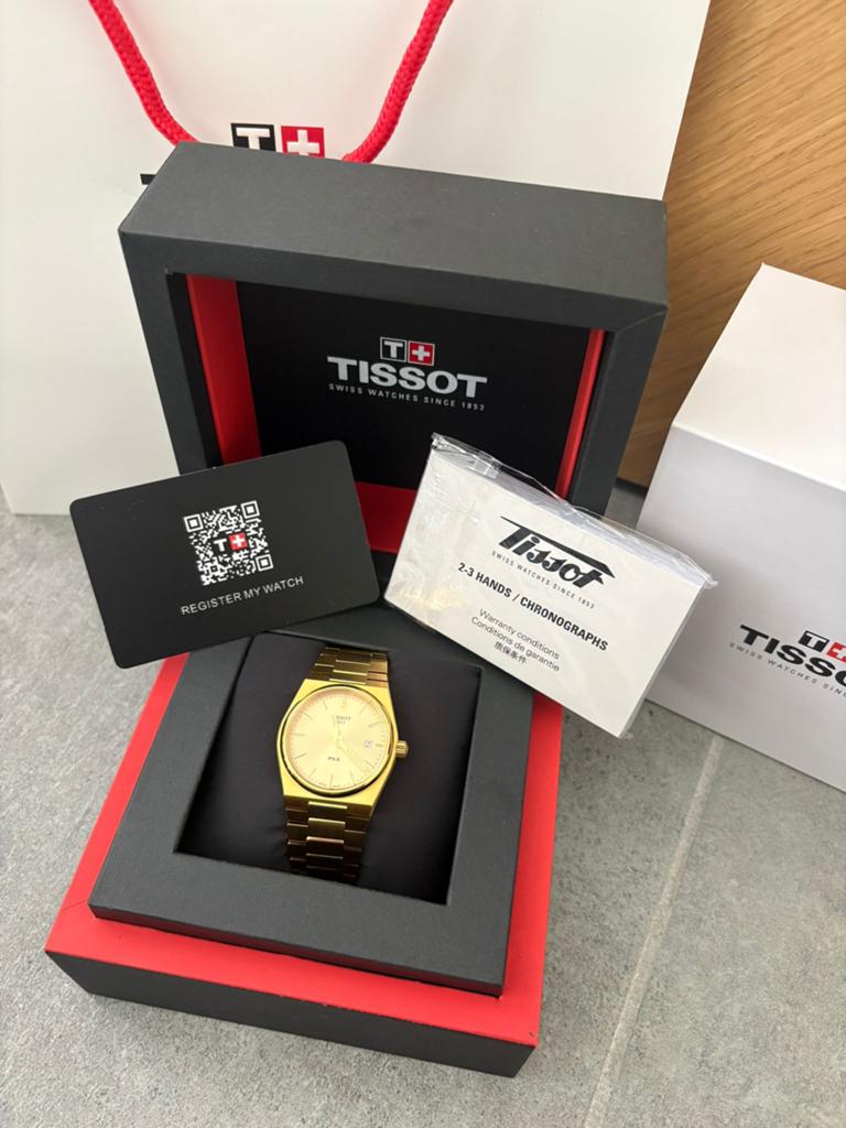 Tissot PRX goud - 35mm - Nieuw, Overige merken, Polshorloge, Nieuw, Ophalen of Verzenden