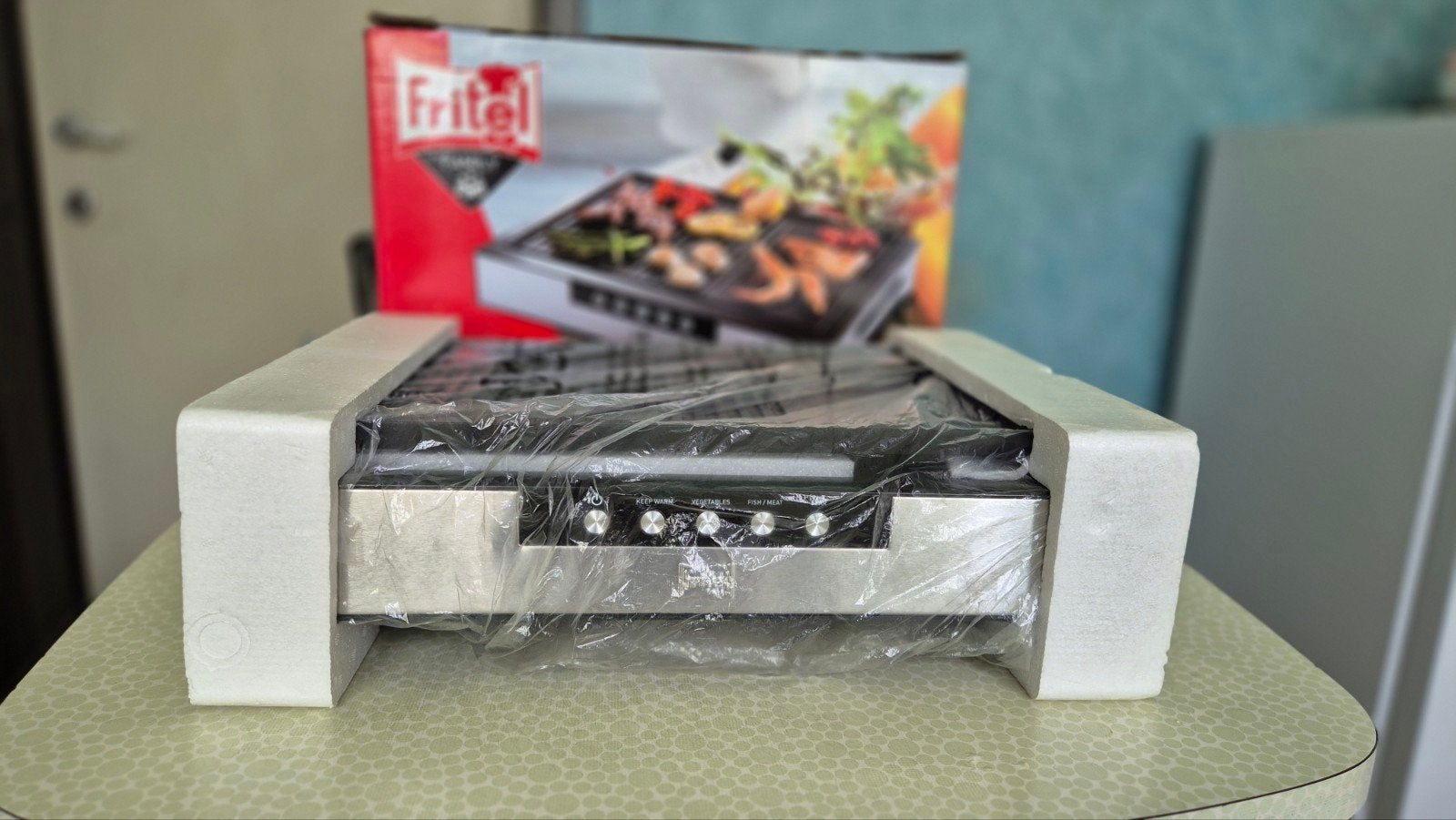 Fritel Table Grill - NOOIT GEBRUIKT, Elektronische apparatuur, Gourmetstellen, Ophalen, Nieuw, 4 t/m 7 personen