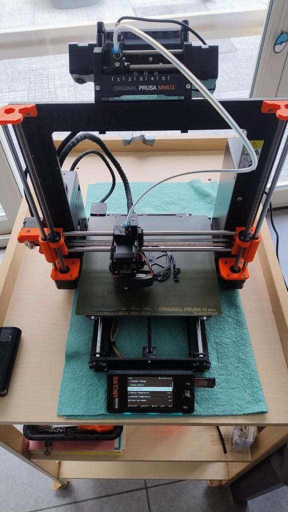 Prusa MK3.5 met 32-bit xBuddy board & Input Shaper, Computers en Software, Ophalen, Prusa MK3.5, Ingebouwde Wi-Fi, Zo goed als nieuw