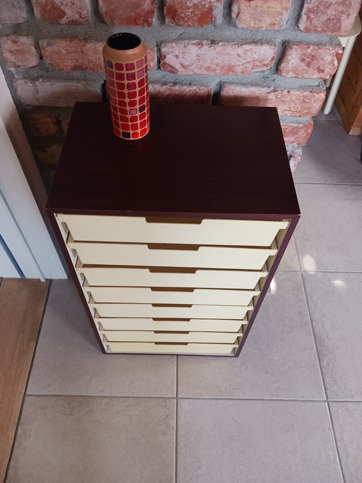 Ladenkast jaren 70, Ophalen