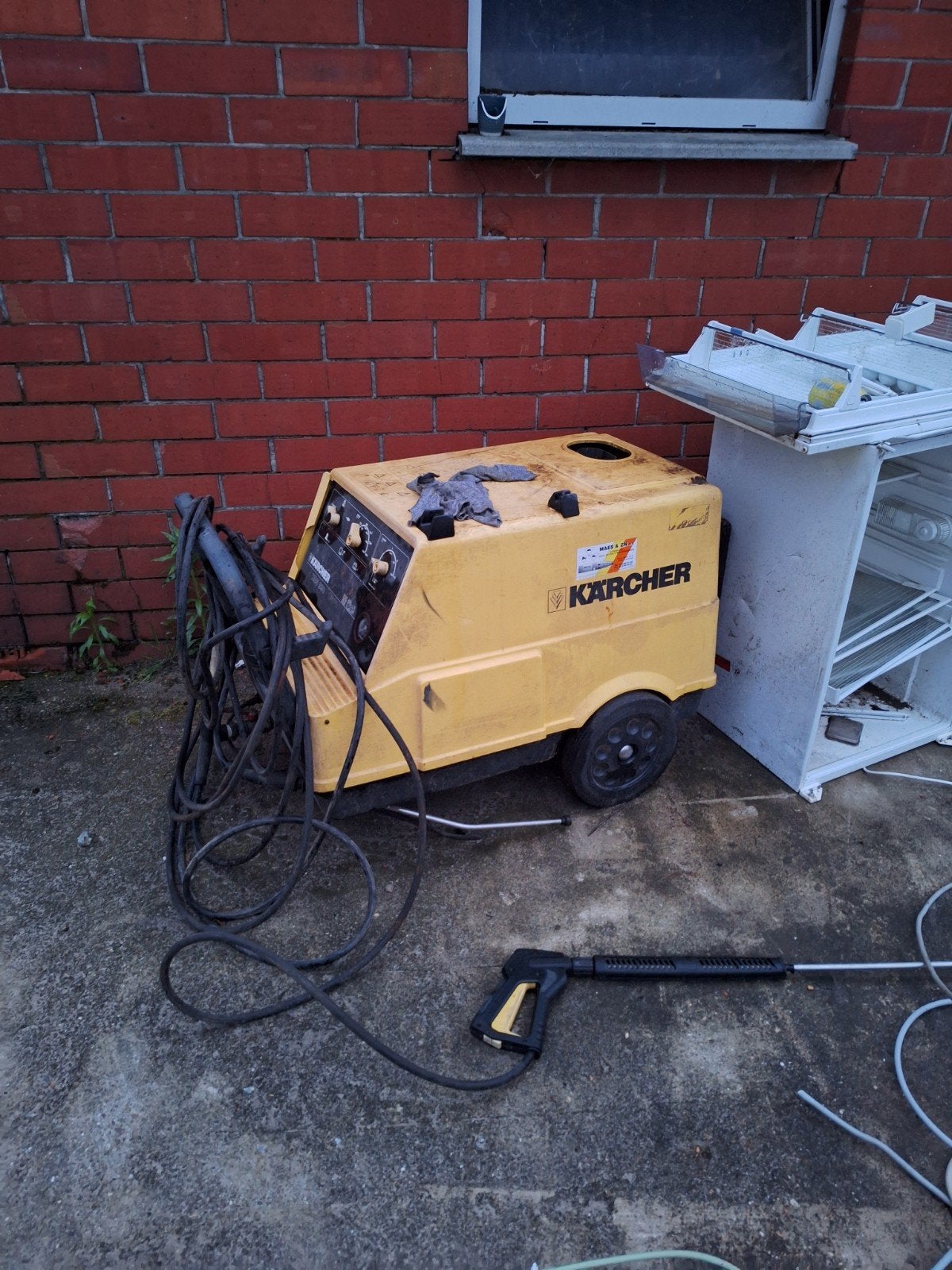Hogedrukreiniger werking onbekend.  Op diesel karcher, Tuin en Terras, Hogedrukreinigers, Ophalen