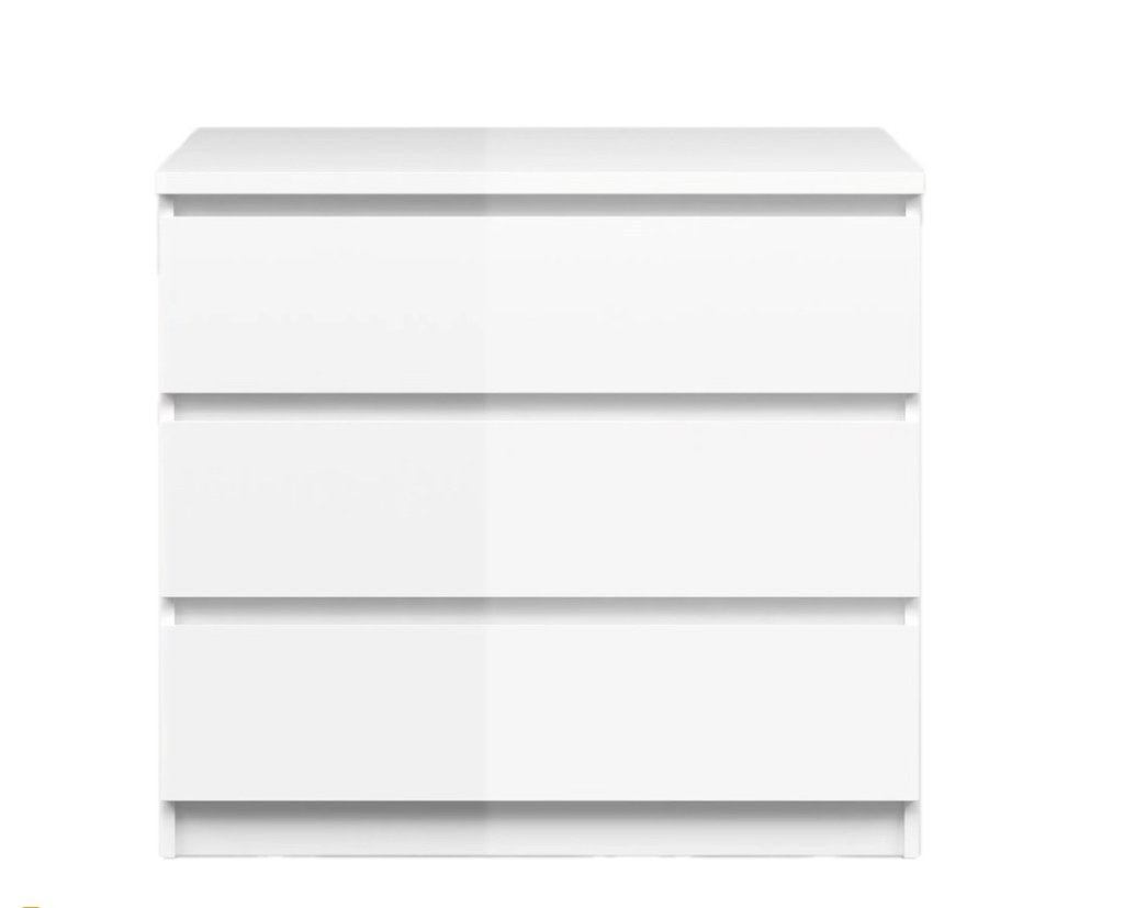 Commode 3 tiroirs blanche laquée neuve encore emballée, Maison & Meubles, 25 à 50 cm, Moins de 100 cm, Enlèvement, 50 à 100 cm