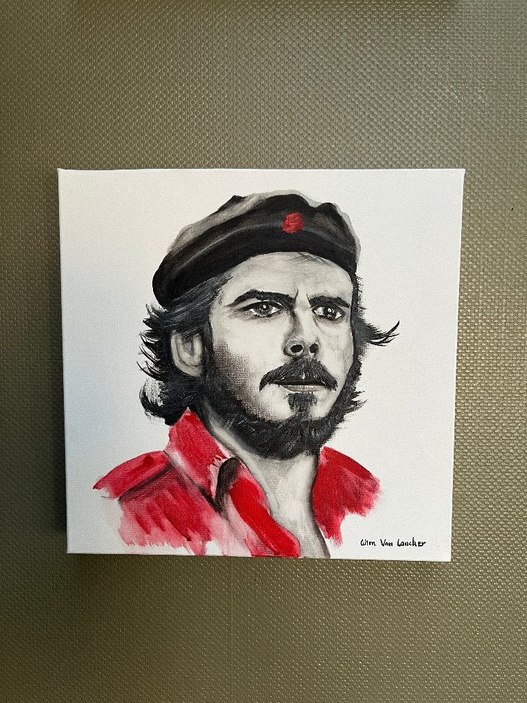 origineel schilder "Rebel", Ophalen, Doek, Portret of Personen, Expressionistisch