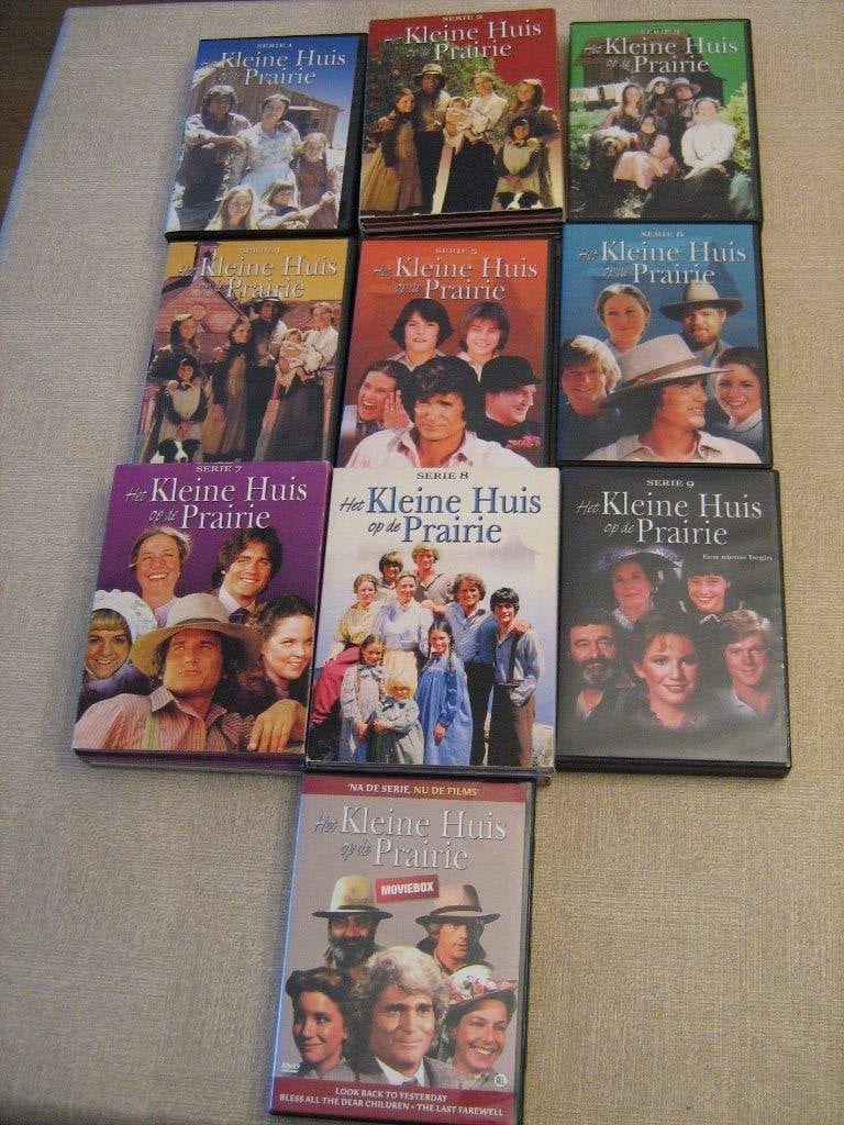 HET KLEINE HUIS OP DE PRAIRIE -SEIZOEN 1 TOT 9 +DE MOVIEBOX, Cd's en Dvd's, Engels, Seizoen 1, Nederlands, Drama
