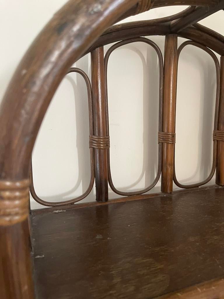 Rotan vintage rieten kast bruin, Ophalen
