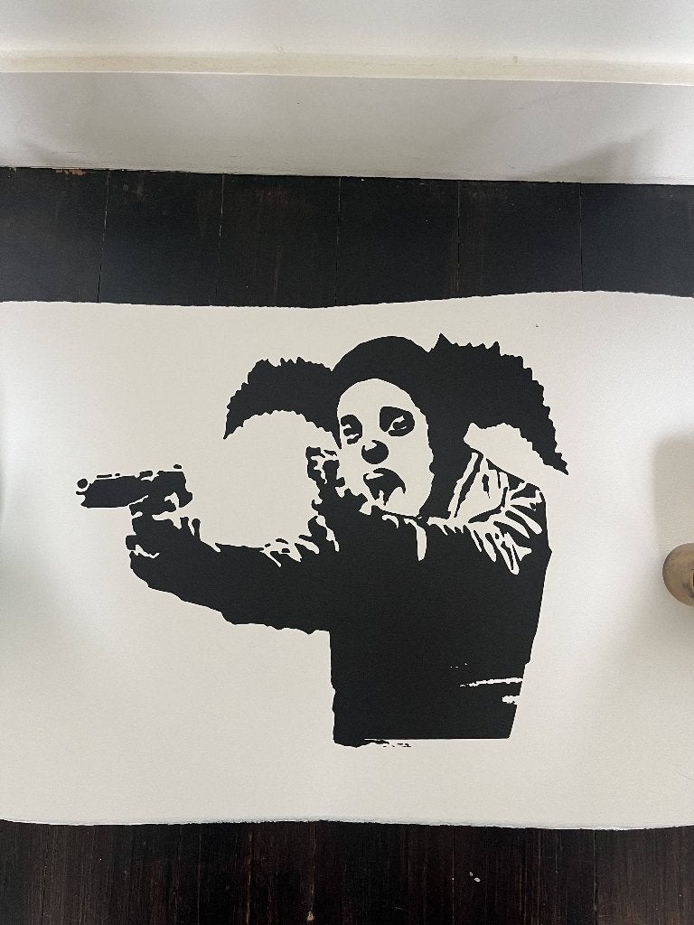 BANKSY Clown Skateboards print 2022 - AP'S, Antiek en Kunst, Kunst | Litho's en Zeefdrukken, Ophalen