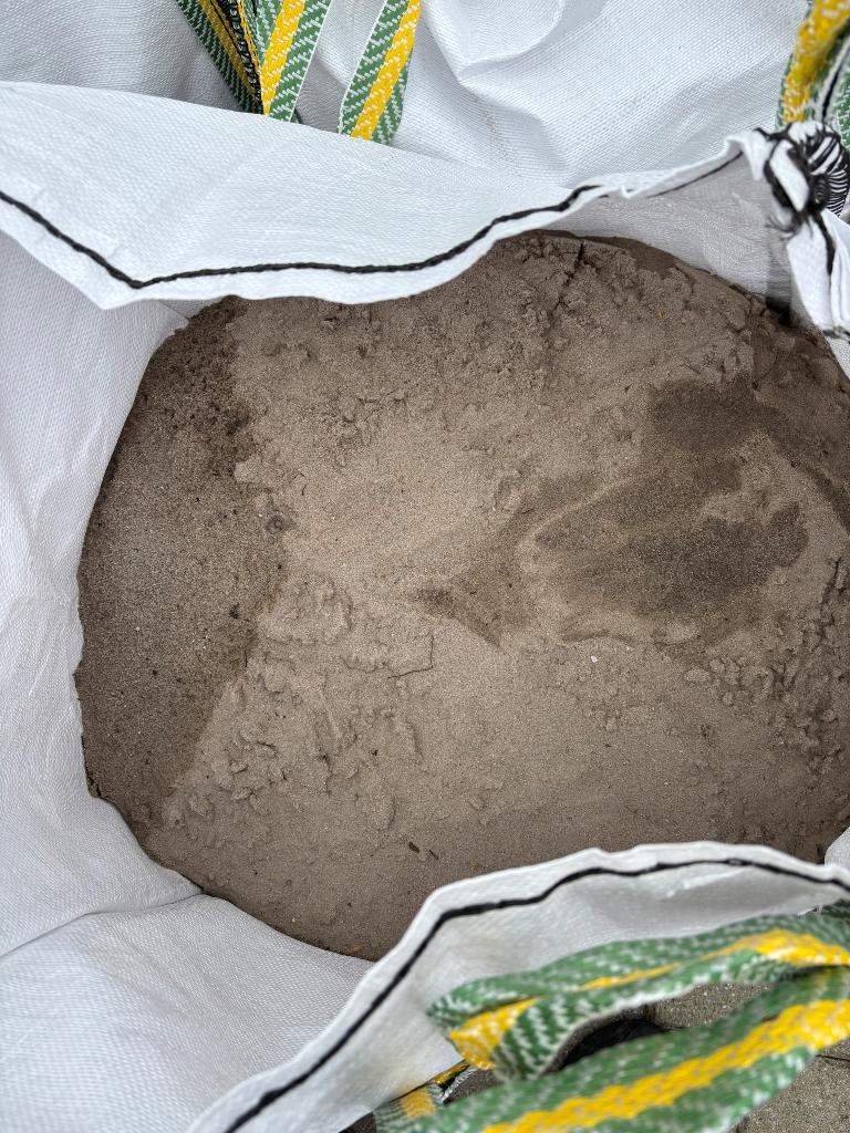 Gratis! 2m3 wit zand, Jardin & Terrasse, Sable, Enlèvement, Utilisé, Sable à jouer