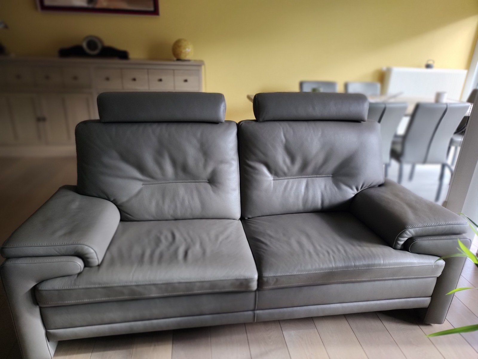 Taupe kleurige zetels, Enlèvement, Comme neuf, Cuir