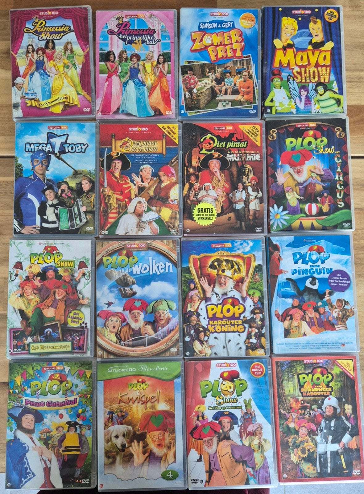 DVD studio 100: Maya, Piet piraat, Prinsessia, Plop,, Ophalen of Verzenden